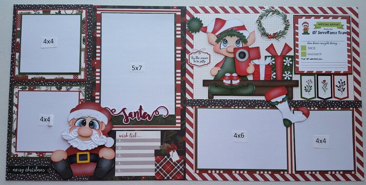 Christmas 12x12 Two page layout