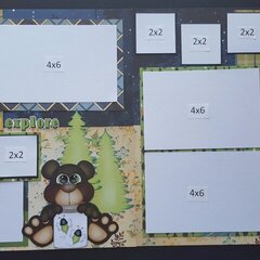 Camping  2 page Layout