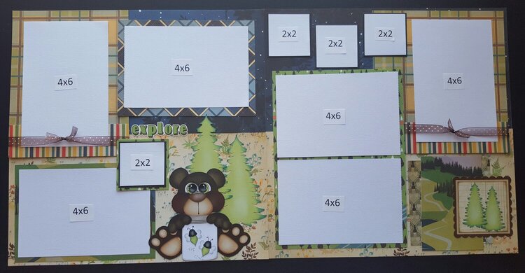 Camping  2 page Layout