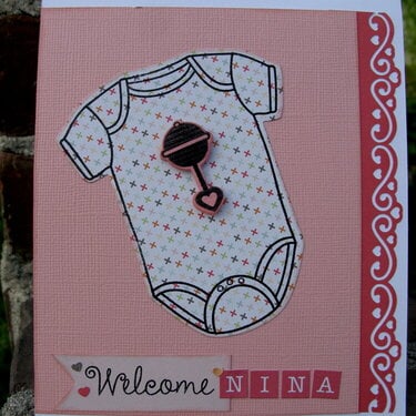 Baby card for my friend
