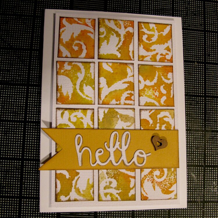 Mosaic stamped card