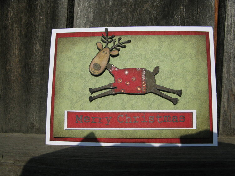 Reindeer Card for the holidays