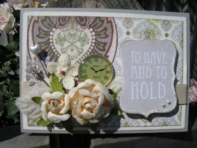 Flowery Wedding Card