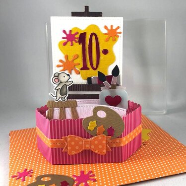 10th Birthday Platform Pop-Up Card