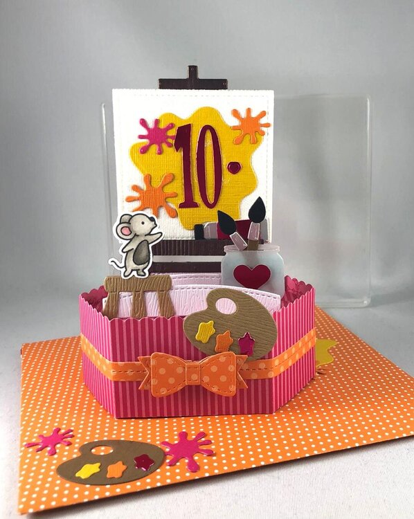 10th Birthday Platform Pop-Up Card