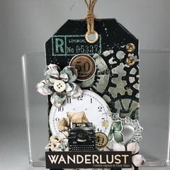 Wanderlust Tag and Scrapbook Page