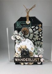 Wanderlust Tag and Scrapbook Page