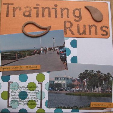 WDW marathon - training runs