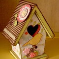 floral birdhouse