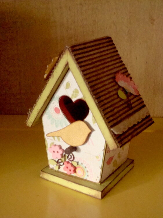 floral birdhouse