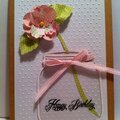 mason jar flower card