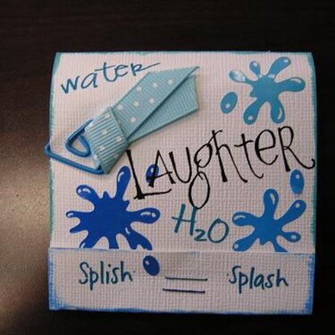 Summer Water Fun Matchbook Front