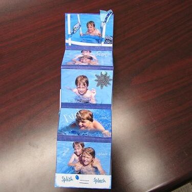 Summer Water Fun Matchbook Fully Extended