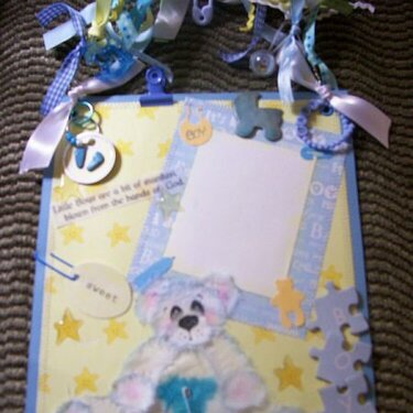 BABY BOY Tear Bear Frame