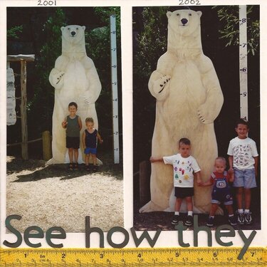 Zoo Mini-Album 2 page growing los
