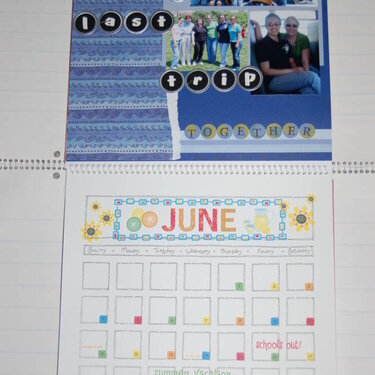 calendar layout - June