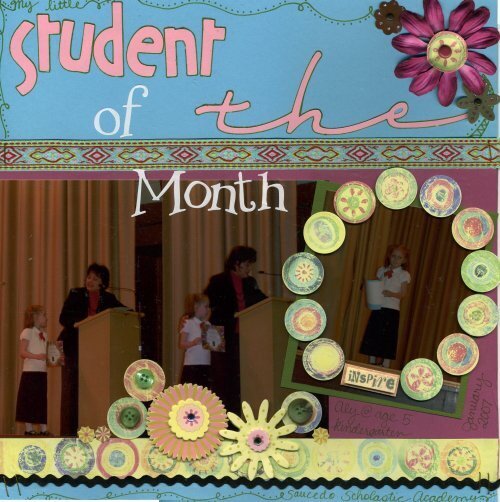 My little Student of the Month