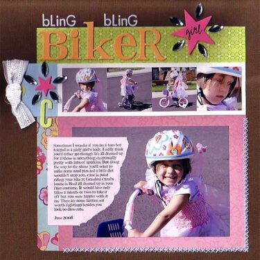 bling bling biker girl 