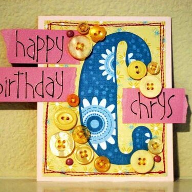 Happy Birthday Chrys 