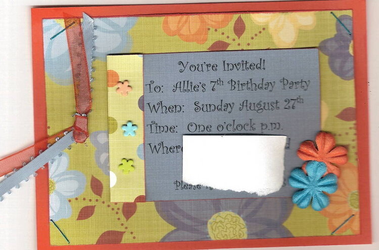 Daughter&#039;s Birthday Invitation