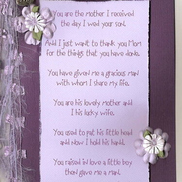 Mother&#039;s day card for my mother-in-law