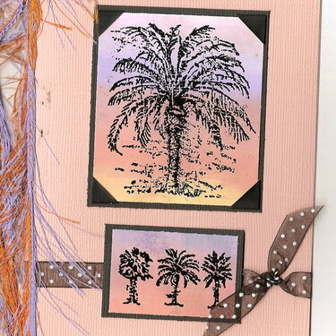 Pastel Palm Thank You Card