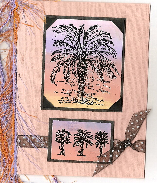 Pastel Palm Thank You Card