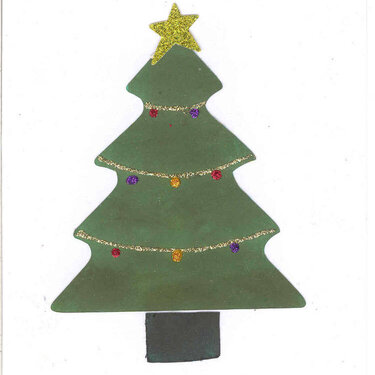 Christmas Tree Card Outside