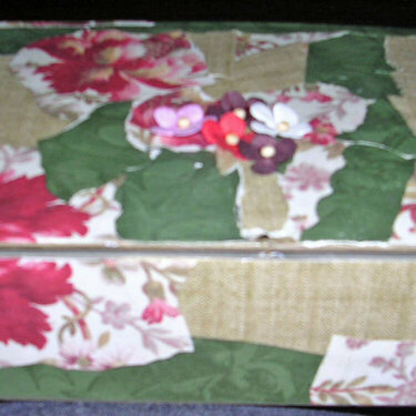 Cigar Box decoupaged with patterned paper