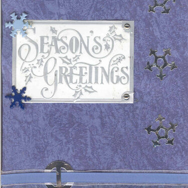 Seasons Greetings Christmas Card Outside