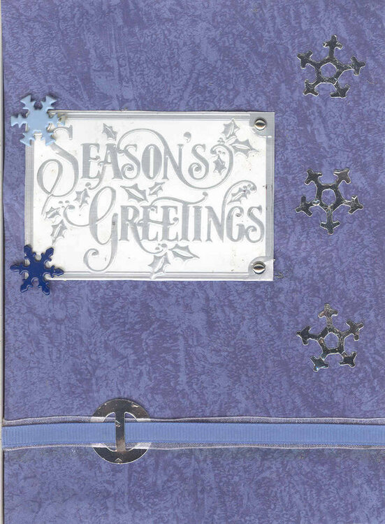 Seasons Greetings Christmas Card Outside
