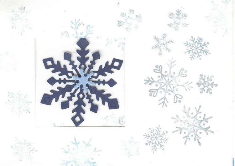 Snowflake Card Outside