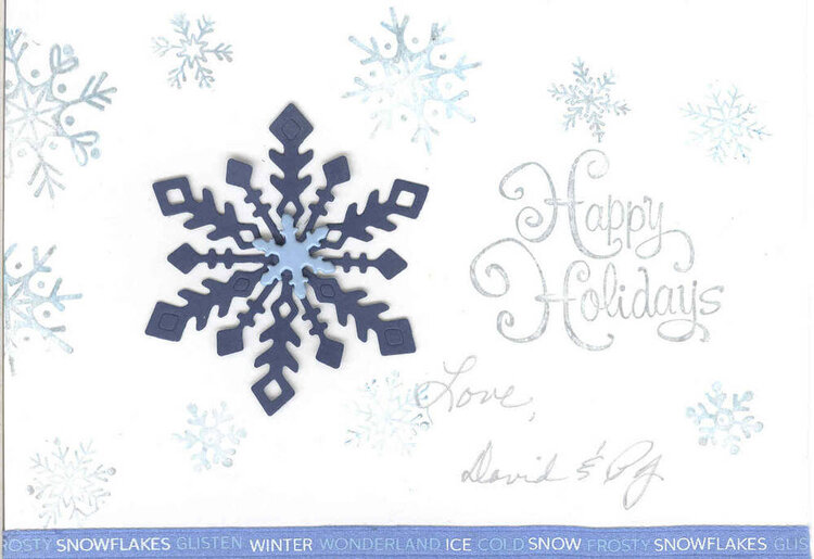 Snowflake Card Inside