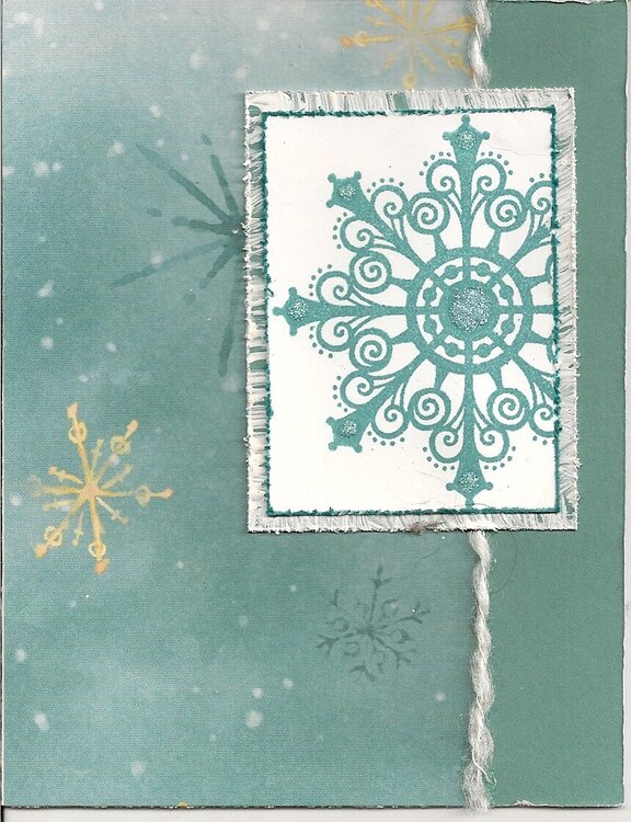 Snowflake card - version 2