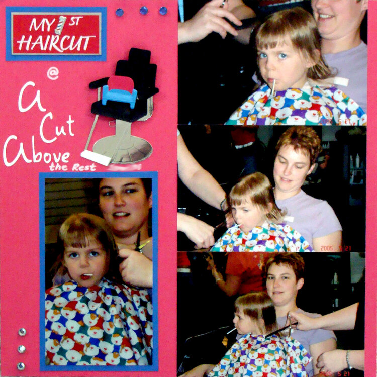 Melina First Haircut Left