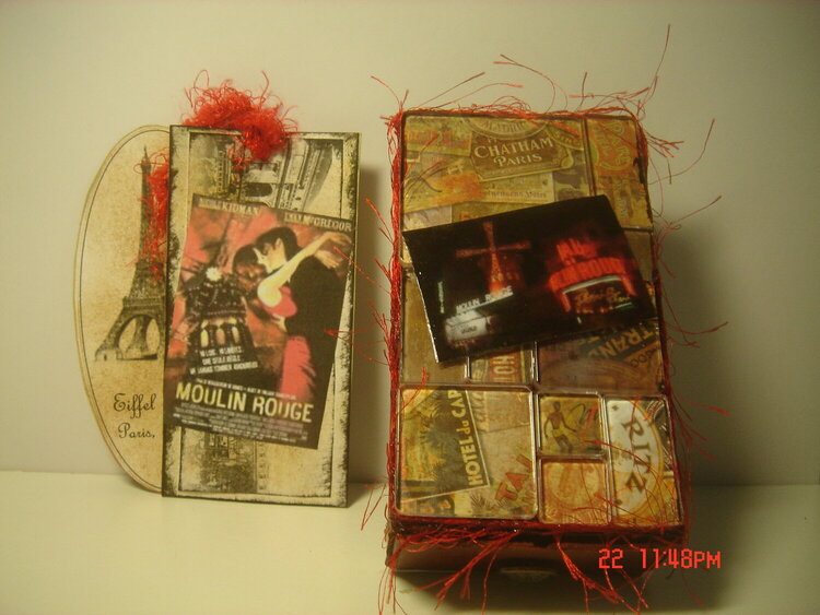 Altered Matchbox - Moulin Rouge theme