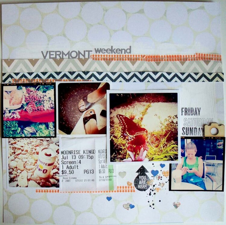 Vermont Weekend (right) *Cocoa Daisy August kit*