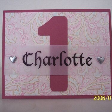 Charlotte&#039;s 1st Birthday