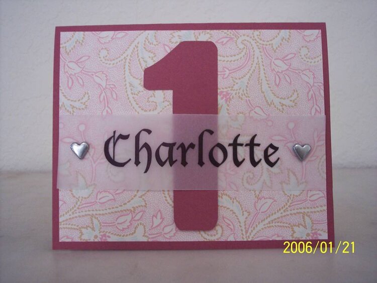 Charlotte&#039;s 1st Birthday
