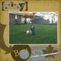 Kaden and Buford in the Leaves - Animated Layout