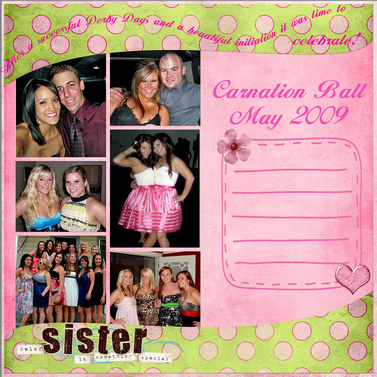 Cover page to the Carnation Ball
