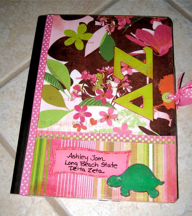 Composition Book -sorority gift