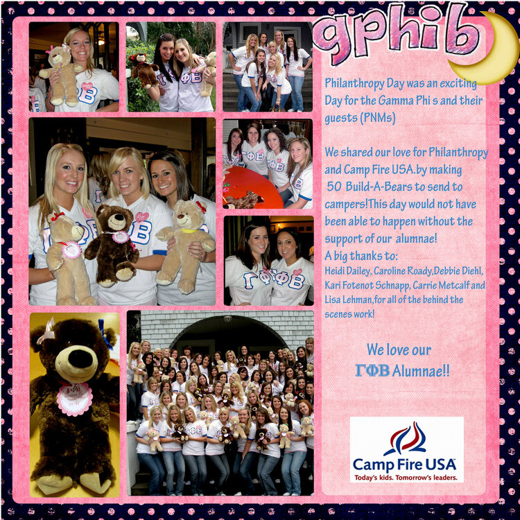 Gamma Phi Beta- Build-A-Bear Philanthropy Day