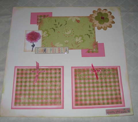 Pink Gingham Little Sis pages