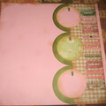 Sorority Scrapbook Page #4- Pink/Green Kology