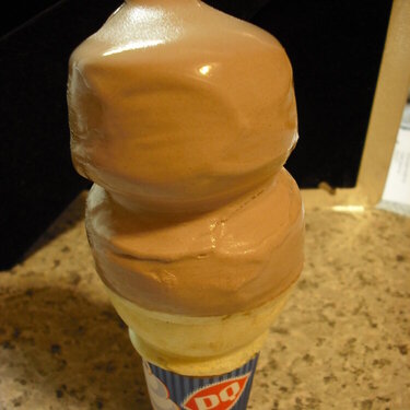 10. A Double Scoop Ice Cream Cone {8 pts.}