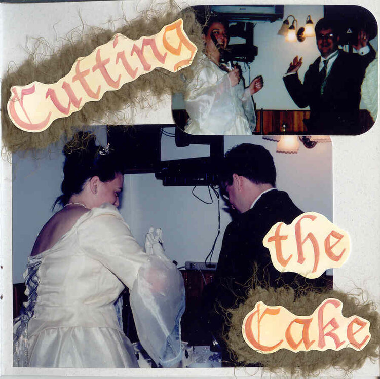 Gran&#039;s Album- Page 13   Cutting the Cake