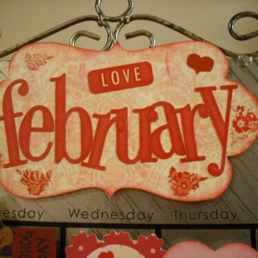 February Calendar- Detail