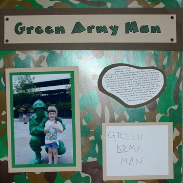 Toy Story, Green Army Man, Disney October 2005