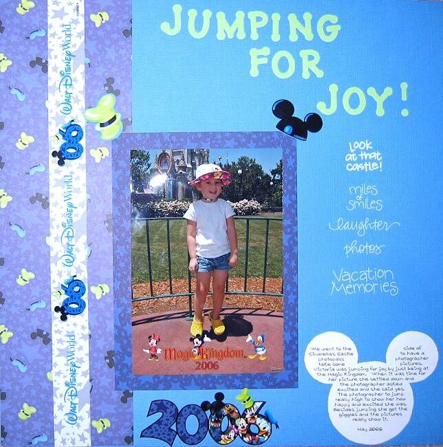 Jumping for Joy Disney World May 2006